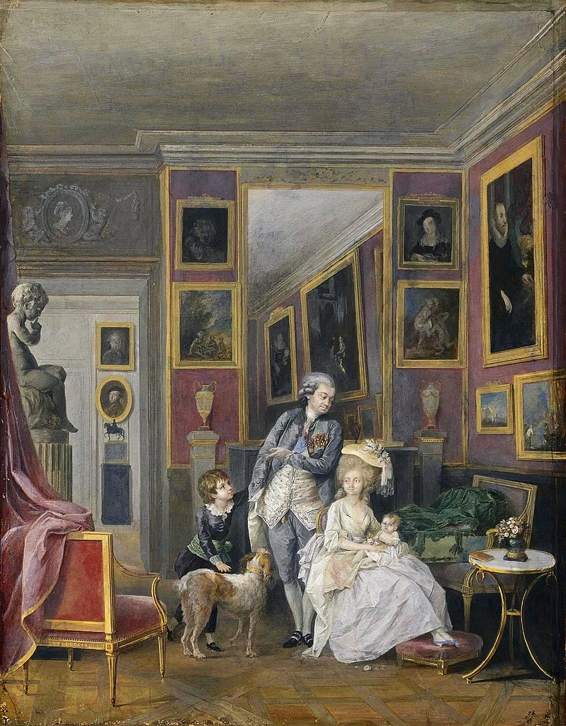 Ritratto di Stroganov con la moglie Ekaterina Petrovna e i figli - Hermitage, San Pietroburgo